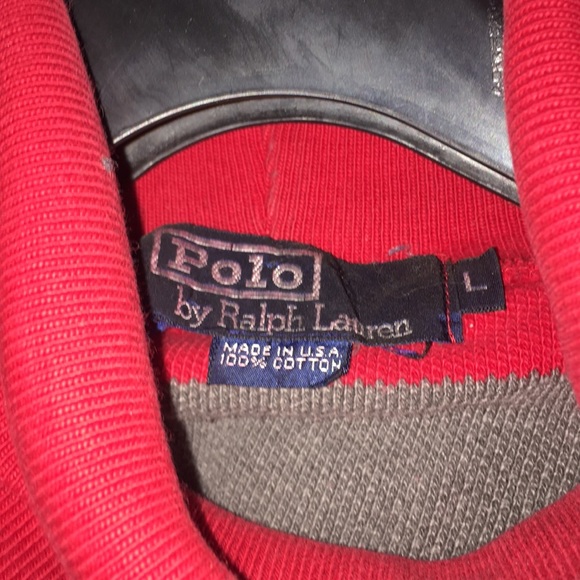 vtg polo RL striped turtleneck - Picture 5 of 5